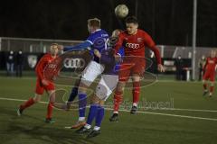 Bayernliga Süd - FC Ingolstadt 04 II - FC Ismaning - Gashi Egson (#7 FCI) - Schad Yannick #19 Ismaning - Foto: Jürgen Meyer