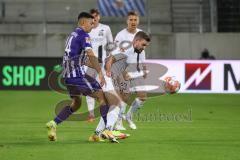 2.BL; Erzgebirge Aue - FC Ingolstadt 04; Marc Stendera (10, FCI) Strauß John-Patrick (24 Aue)