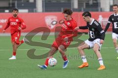 Bayernliga Nord - Saison 2023/24 - FC Ingolstadt 04 II - DJK Ammerthal - Valentin Hoti (Nr.6 - FCI) - Koc Deniz schwarz Ammerthal -  - Foto: Meyer Jürgen