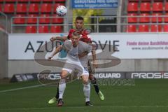 3.Liga - Saison 2022/2023 - FC Ingolstadt 04 -  SV Meppen - Visar Musliu (Nr.16 - FCI) - Marvin Pourie (Nr.13 - SV Meppen) - Foto: Meyer Jürgen