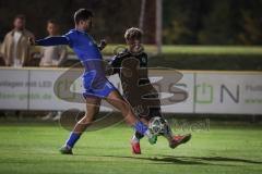 Landesliga - Saison 2026/27 - SV Manching - VFB Durach - Mark Nosdrin blau Durach  - Timo Jung (Nr.20 - SV Manching) - Foto: Meyer Jürgen