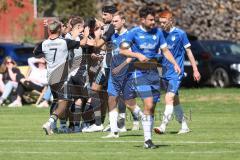 Kreisliga - Saison 2024/25- SV Menning - TSV Ober/Unterhaunstadt-  -  Der 0:1 Führungstreffer - jubel  -  - XXXXX - Foto: Meyer Jürgen