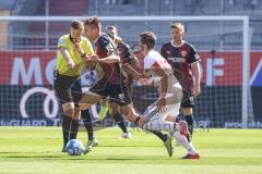 2.BL; FC Ingolstadt 04 - Fortuna Düsseldorf; Filip Bilbija (35, FCI) Sobottka Marcel (31 DUS)