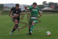 Bezirksliga - Saison 2024/25- TSV Gaimersheim - FC Gerolfing - Denis Janjic (Nr.31 - TSV Gaimersheim) - David Simm (Nr.19 - FC Gerolfing) - Foto: Meyer Jürgen