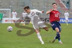 3. Liga - SpVgg Unterhaching - FC Ingolstadt 04 - Dennis Eckert Ayensa (7, FCI) Stierlin Niclas (26 SpVgg)