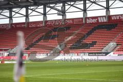 2.BL; FC Ingolstadt 04 - Hannover 96; leere Ränge, Corona Regeln Geisterspiel