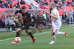 2.BL; FC Ingolstadt 04 - Holstein Kiel; Stefan Kutschke (30, FCI) Thesker Stefan (5 Kiel)