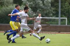 Kreisklasse -  Saison 2023/2024 - TSV Ingolstadt Nord - TSV Großmehring - Der 0:1 Führungstreffer durch Sebastian Eisenberger weiss Großmehring - Andreas Tebbe blau Ing Nord - jubel - Foto: Meyer Jürgen