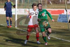 Bezirksliga OBB Nord - SV Manching - FC Schwabing München - Benedikt Vollnhals (#9 Manching) - Pirch Philpp weiss Schwabing - Foto: Jürgen Meyer