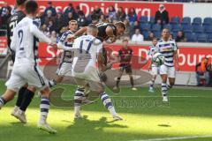 2023_11_11 - 3. Liga - Saison 2023/24 - MSV Duisburg - FC Ingolstadt 04 - Pascal Testroet (Nr.37 - FCI) - Marvin Knoll (Nr.17 - MSV Duisburg) - Foto: Meyer Jürgen