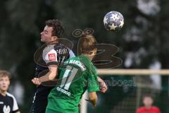 Bezirksliga - Saison 2023/2024 - SV Manching  - VFB Eichstätt II - Daniel Schweiger (Nr.11 - SV Manching) - Scholl Julian schwarz Eichstätt - Foto: Meyer Jürgen