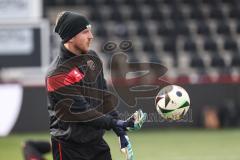 3. Liga; SC Verl - FC Ingolstadt 04; vor dem Spiel Torwart Boevink Pelle (26 FCI)