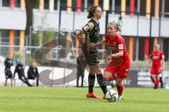 2. Frauen-Bundesliga - Saison 2021/2022 - FC Ingolstadt 04 - SV Meppen - Reischmann Stefanie (#21 FCI) - Becker Bianca schwarz Meppen - Foto: Meyer Jürgen