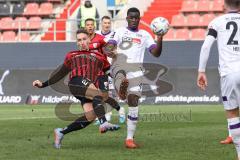 3. Liga; FC Ingolstadt 04 - VfL Osnabrück; Torchance Tobias Schröck (21, FCI) Gyamfi Maxwell (4 VfL)