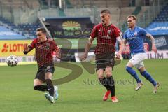 3. Liga - Hansa Rostock - FC Ingolstadt 04 - Dennis Eckert Ayensa (7, FCI) Stefan Kutschke (30, FCI) Jan Löhmannsröben (24 Rostock)