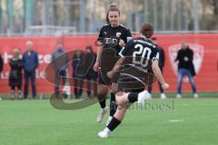 2. Bundesliga Frauen - Saison 2023/24 - FC Ingolstadt 04 Frauen - HSV Fr.1 - Anna-Lena Fritz (Nr.19 - FCI) schiesst den 2:2 Ausgleichstreffer - jubel  - Katharina Reikersdorfer (Nr.20 - FCI) - Foto: Meyer Jürgen