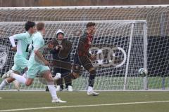 Bayernliga Nord - Saison 2024/25 - FC Ingolstadt 04 II - DJK Ammerthal - Din Alajbegovic (Nr.20 - FCI U21) - Vitus Zimmermann blau Ammerthal - Foto: Meyer Jürgen