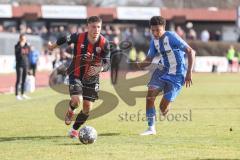 Toto-Pokal; FV Illertissen - FC Ingolstadt 04; Gustav Christensen (24, FCI) Omore Liam (3 FVI) Zweikampf Kampf um den Ball