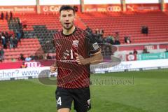 3. Liga; FC Ingolstadt 04 - 
SV Sandhausen; Sieg Jubel Freude 4:0 Kapitän Lukas Fröde (34, FCI)