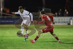 Toto-Pokal; 
Türkgücü München - FC Ingolstadt 04; Marcel Costly (22, FCI) Amdouni, Jusuf (18 TGM)