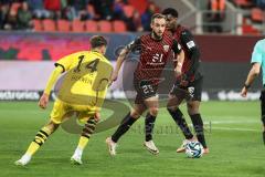 3. Liga; FC Ingolstadt 04 - Borussia Dortmund II; David Kopacz (29, FCI) Eberwein Michael (14 BVB2) Bryang Kayo (48, FCI)