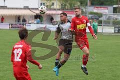 Kreisliga- Saison 2024/25- TSV Kösching - TSV Ober./Unterh.stadt-  - Manuell Hunner weiss Ober-/Unterh.stadt Valentin Hafner rot Kösching - XXXXX - Foto: Meyer Jürgen