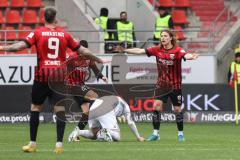 3. Liga; FC Ingolstadt 04 - 
VfB Oldenburg; Tim Civeja (8, FCI) beschwert sich