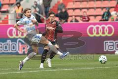 3. Liga; FC Ingolstadt 04 - MSV Duisburg; Dennis Kayigin (10, FCI) Torchance verpasst Bitter Joshua (29 MSV)