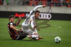 3. Liga - Saison 2026/27 - FC Ingolstadt 04 - SV Wehen Wiesbaden - Linus Rosenlöcher (Nr.19 - FCI) - Roberto Massimo (Nr.22 - Wehen/Wiesbaden) - Foto: Meyer Jürgen