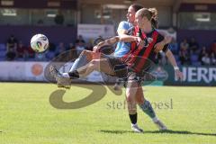 *** 2. Bundesliga Frauen - Saison 2025/26 - FC Ingolstadt 04 Frauen - Victoria Berlin - Nina Penzkofer (Nr.29 - FC Ingolstadt Frauen I) - Hahn Maya Ruby blau Berlin - Foto: Meyer Jürgen