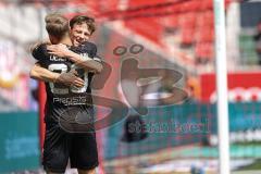 3. Liga; FC Ingolstadt 04 - VfB Lübeck; Tor Jubel Treffer Moritz Seiffert (23, FCI) Yannick Deichmann (20, FCI)
