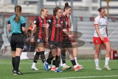 2. Bundesliga Frauen - Saison 2024/25 - FC Ingolstadt 04 Frauen - SC Freiburg II - Der 3:0 Führungstreffer durch Emma Kusch (Nr.9 - FCI Frauen) - jubel -  - XXXXX - Foto: Meyer Jürgen