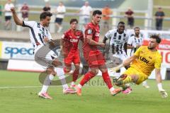 Toto Pokal; FC Memmingen - FC Ingolstadt 04, 2. Runde; Fredrik Carlsen (8, FCI) Tor Jubel Treffer Dominik Dewein (22 FCM)