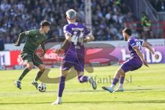 3. Liga; VfL Osnabrück - FC Ingolstadt 04; Elias Decker (3, FCI) Kölle Niklas (44 VFL) Niehoff Niklas (29 VFL)