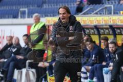 3. Liga; MSV Duisburg - FC Ingolstadt 04; Cheftrainer Rüdiger Rehm (FCI) an der Seitenlinie, Spielerbank