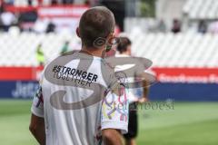 3. Liga; Rot-Weiss Essen - FC Ingolstadt 04; vor dem Spiel Aufwärmtrikot Puma stronger together, Rico Preißinger (6, FCI)