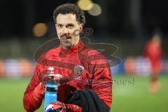 3. Liga; 1. FC Schweinfurt 05 - FC Ingolstadt 04; vor dem Spiel Torwart Kai Eisele (25, FCI)