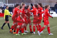 2. Fußball-Liga - Frauen - Saison 2022/2023 - FC Ingolstadt 04 - 1. FC Köln II - Der 1:2 Anschlusstreffer durch Schmittmann Katharina (Nr.20 - FC Ingolstadt 04 ) - Jubel - Foto: Meyer Jürgen