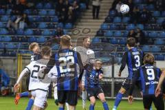 3. Liga; SV Waldhof Mannheim - FC Ingolstadt 04; Patrick Schmidt (9, FCI) Kopfball Riedel Julian (3 WM) Winkler Marten (22 WM) Denis Linsmayer (23, FCI)