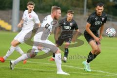 Bayernliga Süd - Saison 2021/2022 - FC Ingolstadt 04 II - SV Donaustauf - Görtler Patrick (#9 FCI) - Christoph Rech weiss Donaustauf - Foto: Meyer Jürgen