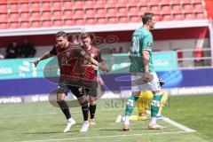 3. Liga; FC Ingolstadt 04 - VfB Lübeck; Tor Jubel Treffer Pascal Testroet (37, FCI) Sebastian Grönning (11, FCI) Löhden Jannik (30 VfB) 3:1
