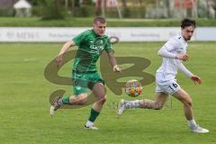 Landesliga - Saison 2024/25 - SV Manching - FC Kempten - Sebastian Graßl (Nr.10 - SV Manching) - Graf Marcel weiss Kempten  - Foto: Meyer Jürgen