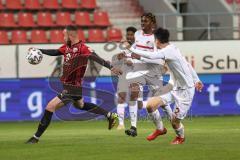 3. Liga - FC Ingolstadt 04 - Türkgücü München - Drehschuß, Fatih Kaya (9, FCI) Park Yi-Young (2 Türkgücü)