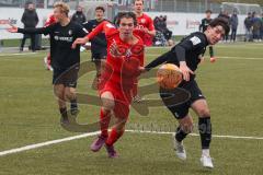 A-Junioren - Bundesliga Süd Fc Ingolstadt 04 - SC Freiburg -  Causevic Benjamin (Nr.10 - FC Ingolstadt A-Jugend)  - Schopper David schwarz Freiburg - Foto: Meyer Jürgen