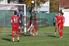 Kreisliga - Saison 2022/2023 - Türk.SV Ingolstadt - SV Menning - Bilal Gürle Torwart Türk SV - Maximilian Lex blau Menning - Foto: Meyer Jürgen