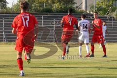 Bayernliga Süd - Saison 2022/2023 - FC Ingolstadt 04 -  TSV Dachau - Der 1:0 Führungstreffer durch Nduka Donald (Nr.4 - Fc Ingolstadt 04 II) - Jubel - Gashi Egson (Nr.9 - Fc Ingolstadt 04 II) - Foto: Meyer Jürgen