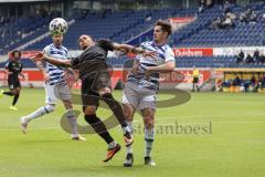 3. Liga - MSV Duisburg - FC Ingolstadt 04 - Justin Butler (31, FCI) Tobias Fleckstein (15 MSV)