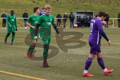 Testspiel - Fußball - SV Manching - VFR Neuburg/Donau  - Der 1:0 Führungstreffer durch Rainer Meisinger (#19 Manching) - jubel - Foto: Jürgen Meyer