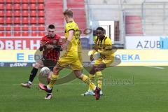 3. Liga; FC Ingolstadt 04 - Borussia Dortmund II; Felix Keidel (43, FCI) Tom Alexander Rothe (36 BVB) Broschinski Moritz ( BVB2)