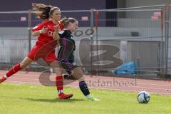 2. Bundesliga Frauen - Saison 2023/24 - FC Ingolstadt 04 Frauen - FC Bayern München II - Melike Pekel (Nr.38 - FCI) - Keitel Theresa schwarz München - Foto: Meyer Jürgen